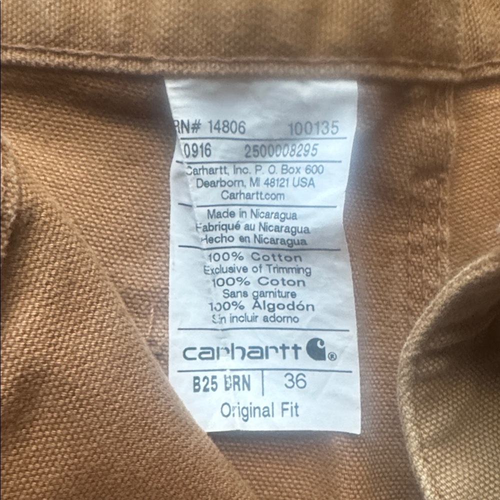 Carhartt Men's Cargo Shorts in Tan - Picture 7 of 7